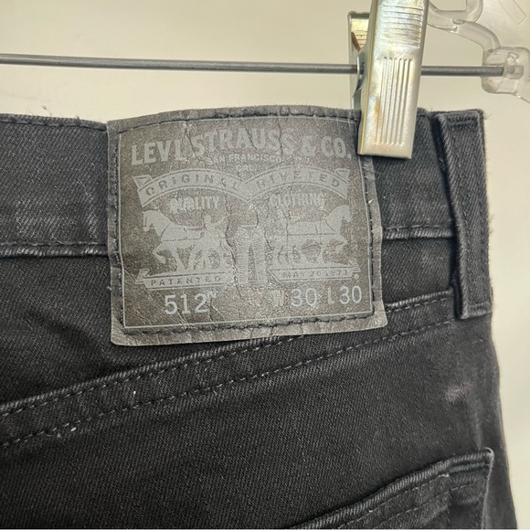 Levi’s - size 30 - double black 513 - slim straight - stretch - Picture 5 of 7